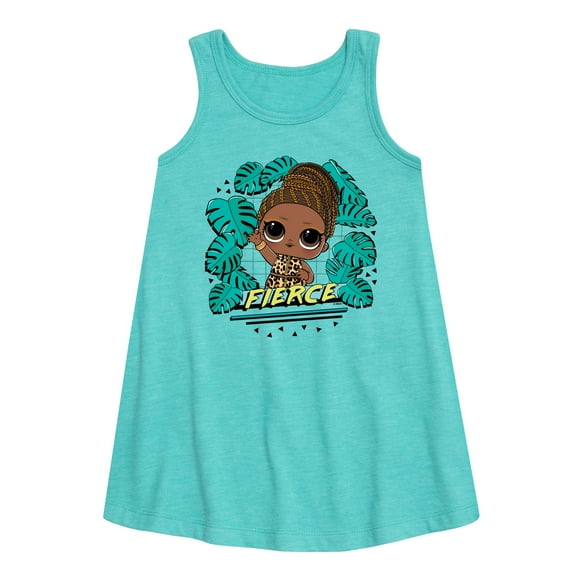 LOL Surprise! Dolls - Fierce Doll - Jungle Theme - Toddler & Youth Girls A-line Dress