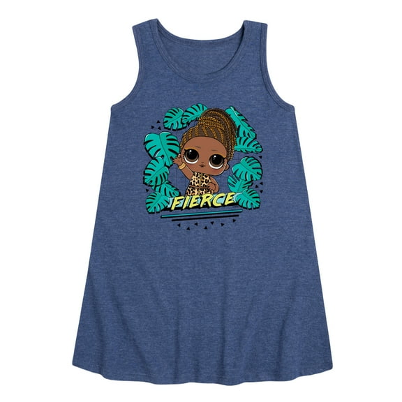 LOL Surprise! Dolls - Fierce Doll - Jungle Theme - Toddler & Youth Girls A-line Dress