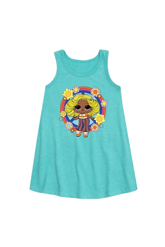 LOL Surprise! Dolls - Free Spirit Doll - Shine Bay Bay Retro Styled - Toddler & Youth Girls A-line Dress