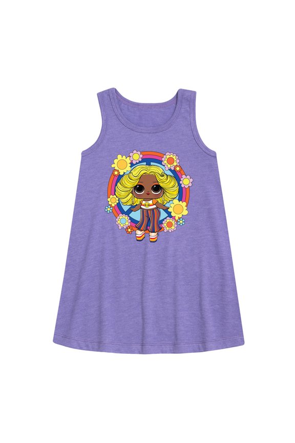 LOL Surprise! Dolls - Free Spirit Doll - Shine Bay Bay Retro Styled - Toddler & Youth Girls A-line Dress