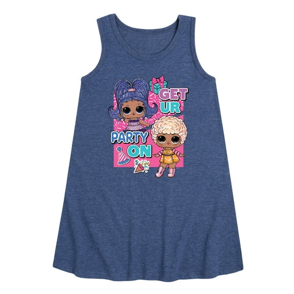 LOL Surprise! Dolls - Get UR Party On - Toddler & Youth Girls A-line Dress