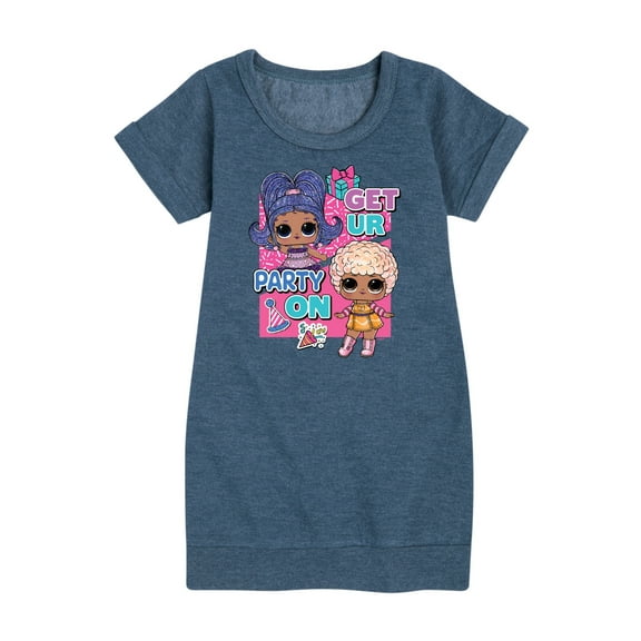 LOL Surprise! Dolls - Get UR Party On - Toddler & Youth Girls Fleece Dress