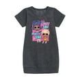 thumbnail image 1 of LOL Surprise! Dolls - Get UR Party On - Toddler & Youth Girls Fleece Dress, 1 of 3
