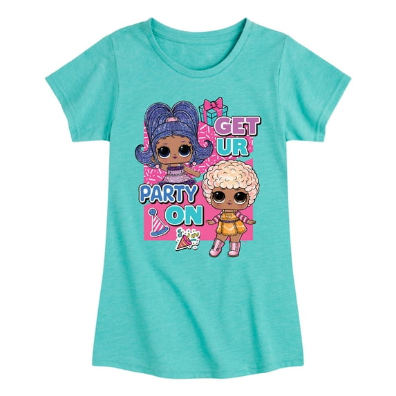 LOL Surprise! Dolls - Get UR Party On - Toddler & Youth Girls Short Sleeve Graphic T-Shirt