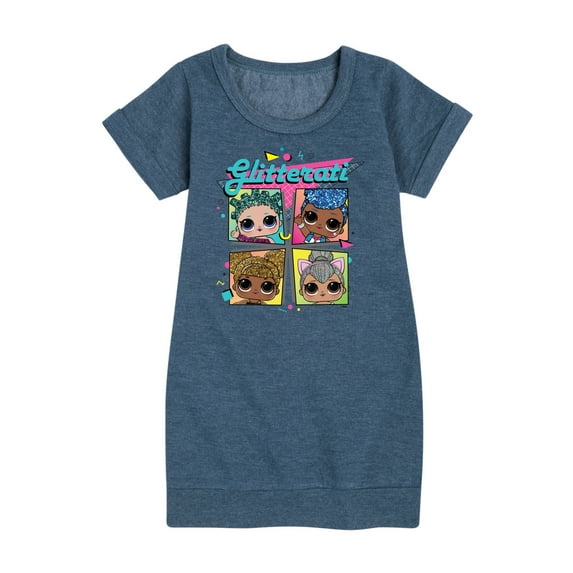 LOL Surprise! Dolls - Glam Series - Glitterati Retro Style - Toddler & Youth Girls Fleece Dress