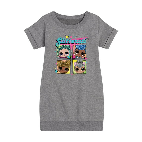 LOL Surprise! Dolls - Glam Series - Glitterati Retro Style - Toddler & Youth Girls Fleece Dress