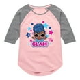 thumbnail image 1 of LOL Surprise! Dolls - Glam Series - Independent Queen - Celebrate - Toddler & Youth Girls Raglan Graphic T-Shirt, 1 of 3