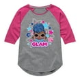 thumbnail image 1 of LOL Surprise! Dolls - Glam Series - Independent Queen - Celebrate - Toddler & Youth Girls Raglan Graphic T-Shirt, 1 of 4