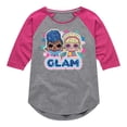 thumbnail image 1 of LOL Surprise! Dolls - Glam Stars Independent Queen & Go-Go Girl - Toddler & Youth Girls Raglan Graphic T-Shirt, 1 of 3
