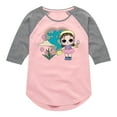 thumbnail image 1 of LOL Surprise! Dolls - Grow Grrrl Hearts the Earth - Toddler & Youth Girls Raglan Graphic T-Shirt, 1 of 4