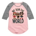 thumbnail image 1 of LOL Surprise! Dolls - Grrrls Run the World - Toddler & Youth Girls Raglan Graphic T-Shirt, 1 of 5