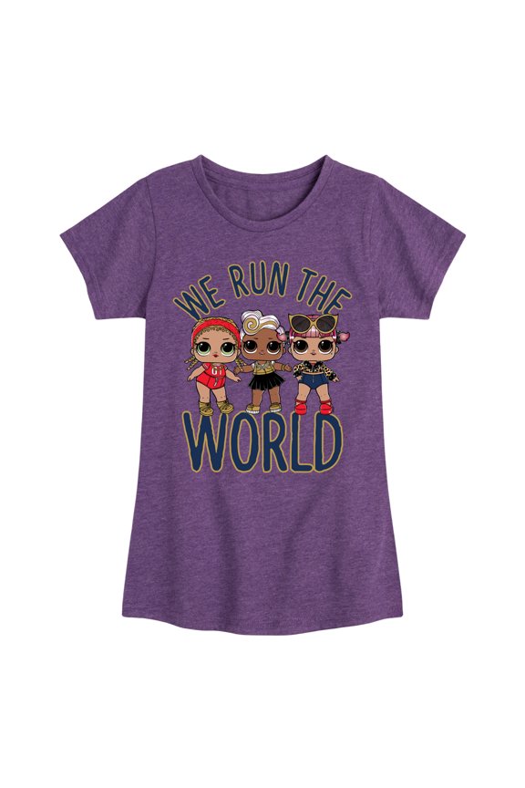 LOL Surprise! Dolls - Grrrls Run the World - Toddler & Youth Girls Short Sleeve Graphic T-Shirt