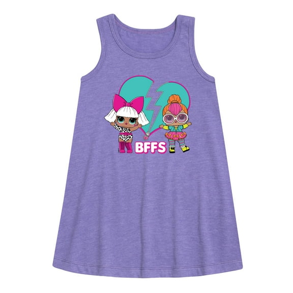 LOL Surprise! Dolls - Heart Mended BFFS - Deva & Neon QT - Toddler & Youth Girls A-line Dress