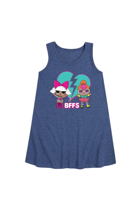 LOL Surprise! Dolls - Heart Mended BFFS - Deva & Neon QT - Toddler & Youth Girls A-line Dress