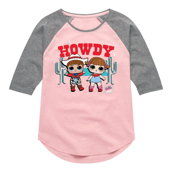 LOL Surprise! Dolls - Howdy Cowgirls - Toddler & Youth Girls Raglan Graphic T-Shirt