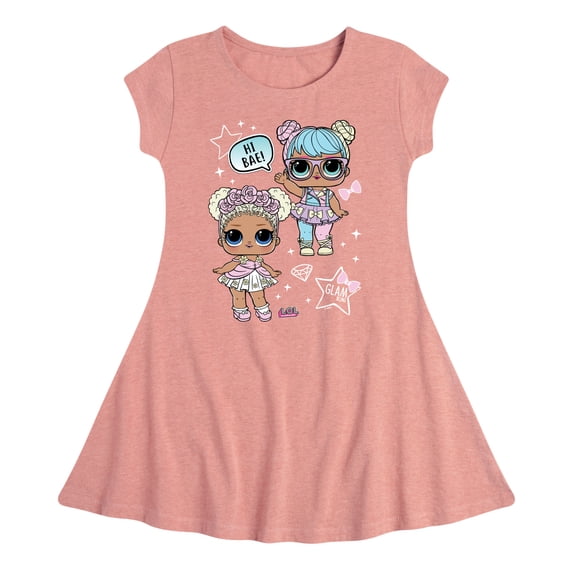 LOL Surprise! Dolls - LOL Hi Bae! - Toddler & Youth Girls Fit & Flare Dress