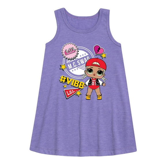 LOL Surprise! Dolls - M.C. Swag Vibe - School Doll - Toddler & Youth Girls A-line Dress
