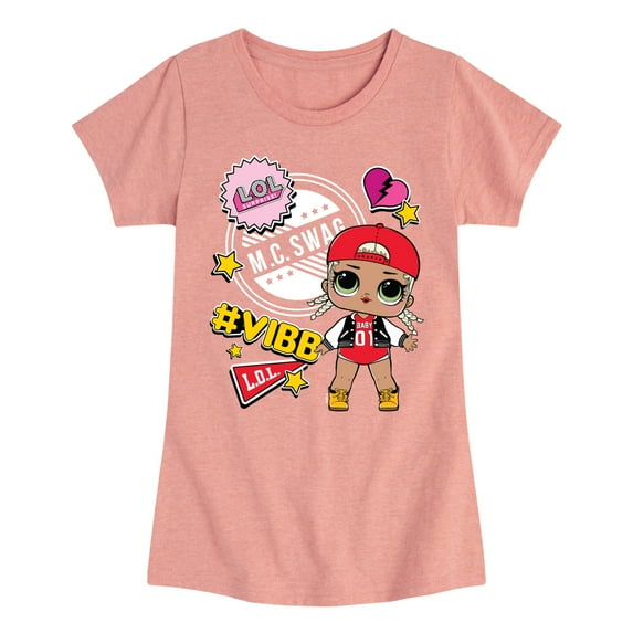LOL Surprise! Dolls - M.C. Swag Vibe - School Doll - Toddler & Youth Girls Short Sleeve Graphic T-Shirt