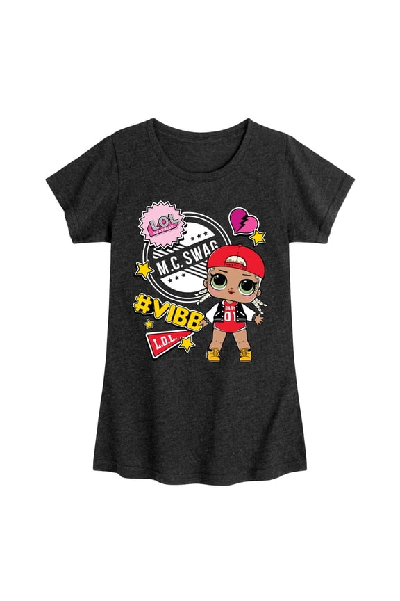 LOL Surprise! Dolls - M.C. Swag Vibe - School Doll - Toddler & Youth Girls Short Sleeve Graphic T-Shirt