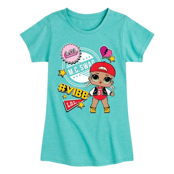 LOL Surprise! Dolls - M.C. Swag Vibe - School Doll - Toddler & Youth Girls Short Sleeve Graphic T-Shirt