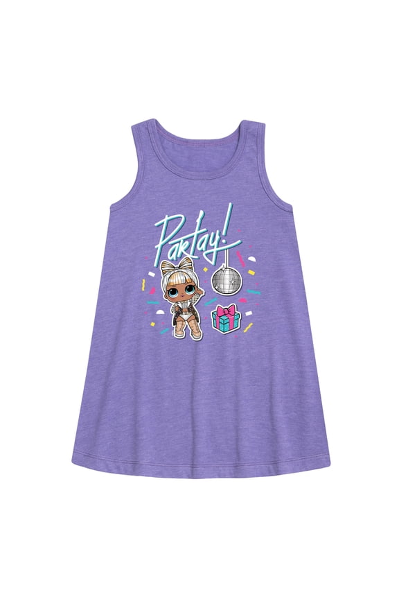 LOL Surprise! Dolls - Partay with Kitty Queen - Toddler & Youth Girls A-line Dress
