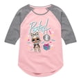 thumbnail image 1 of LOL Surprise! Dolls - Partay with Kitty Queen - Toddler & Youth Girls Raglan Graphic T-Shirt, 1 of 4