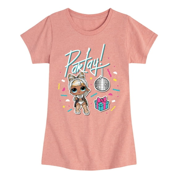 LOL Surprise! Dolls - Partay with Kitty Queen - Toddler & Youth Girls Short Sleeve Graphic T-Shirt