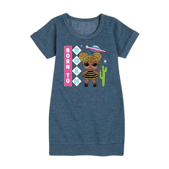 LOL Surprise! Dolls - Queen Bee is Born to Roam - Toddler & Youth Girls Fleece Dress