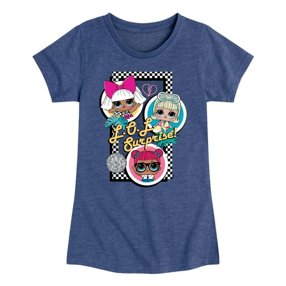 LOL Surprise! Dolls - Retro Style Dolls - Toddler & Youth Girls Short Sleeve Graphic T-Shirt
