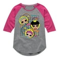 thumbnail image 1 of LOL Surprise! Dolls - Retro Style - Original Dolls - Toddler & Youth Girls Raglan Graphic T-Shirt, 1 of 3