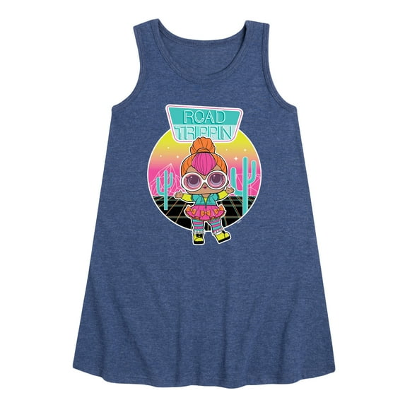 LOL Surprise! Dolls - Road Trippin - Neon QT - Toddler & Youth Girls A-line Dress