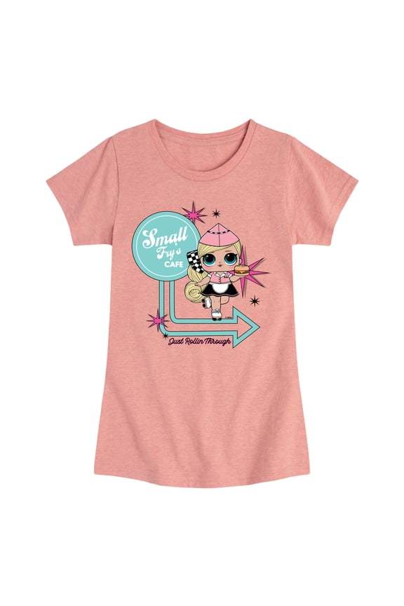 LOL Surprise! Dolls - Small Fry Café - Just Rollin' Through - Retro Diner - Toddler & Youth Girls Short Sleeve T-Shirt