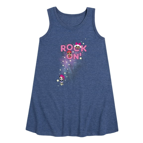 LOL Surprise! Dolls - Space Rock Girls - Rock On - Toddler & Youth Girls A-line Dress
