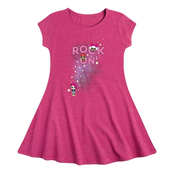 LOL Surprise! Dolls - Space Rock Girls - Rock On - Toddler & Youth Girls Fit & Flare Dress