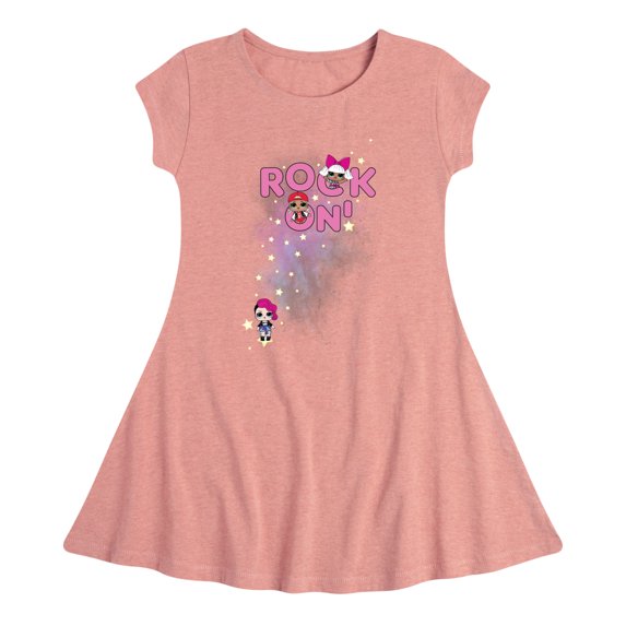 LOL Surprise! Dolls - Space Rock Girls - Rock On - Toddler & Youth Girls Fit & Flare Dress