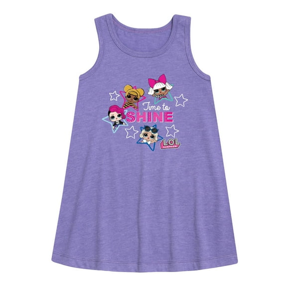 LOL Surprise! Dolls - Time to Shine - Shinning Stars - Toddler & Youth Girls A-line Dress
