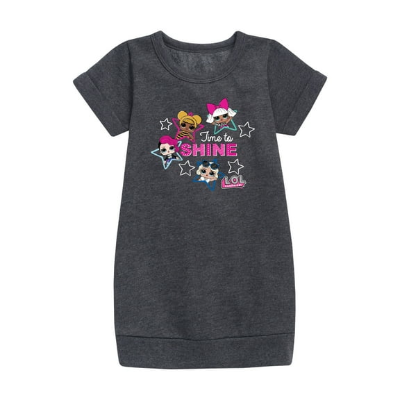 LOL Surprise! Dolls - Time to Shine - Shinning Stars - Toddler & Youth Girls Fleece Dress