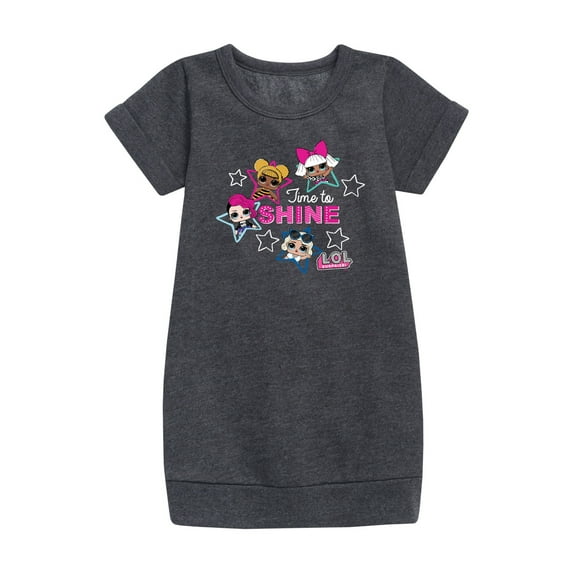 LOL Surprise! Dolls - Time to Shine - Shinning Stars - Toddler & Youth Girls Fleece Dress