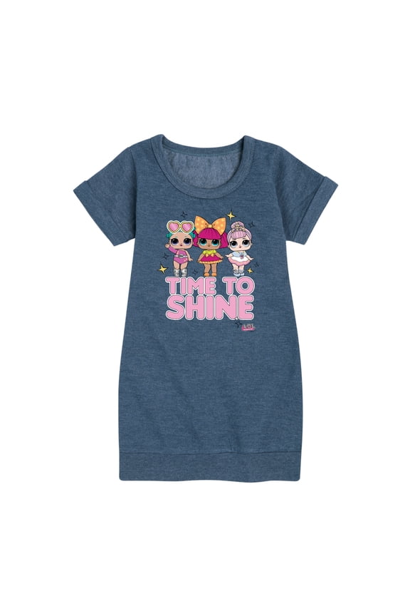 LOL Surprise! Dolls - Time to Shine - Toddler & Youth Girls Fleece Dress