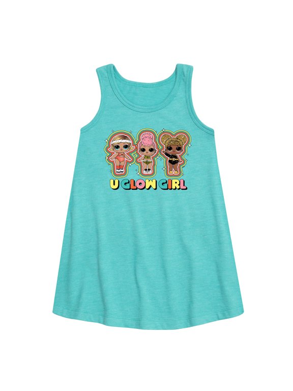 LOL Surprise! Dolls - U Glow Girl - Girl Group - Toddler & Youth Girls A-line Dress