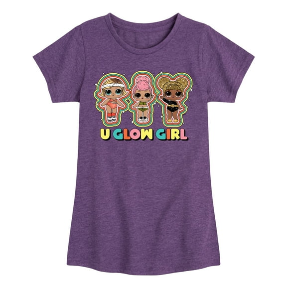 LOL Surprise! Dolls - U Glow Girl - Girl Group - Toddler & Youth Girls Short Sleeve Graphic T-Shirt