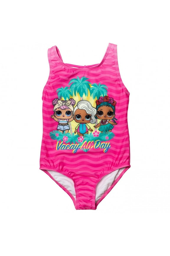 LOL Surprise Dolls Vacay All Day One Piece Youth Swimsuit-4
