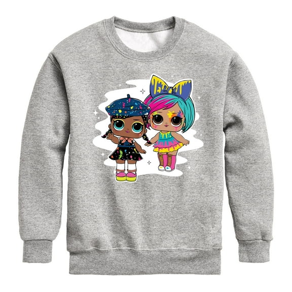 LOL Surprise! - Drip Drop Splatters - Toddler And Youth Crewneck Fleece Sweatshirt
