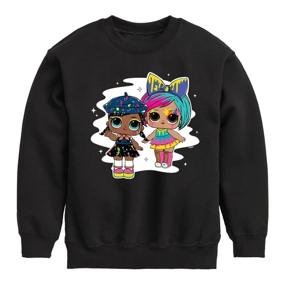 LOL Surprise! - Drip Drop Splatters - Toddler And Youth Crewneck Fleece Sweatshirt