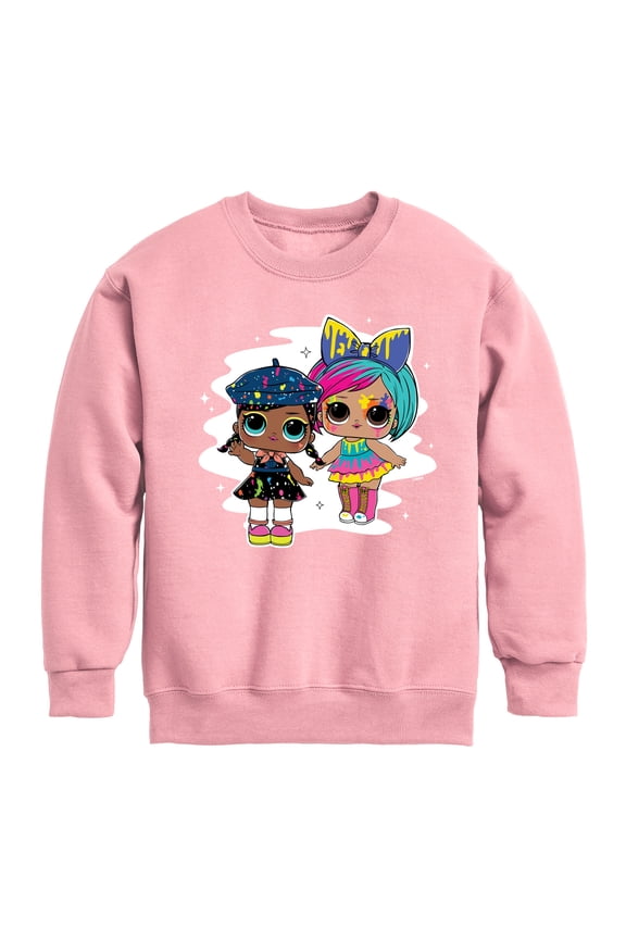 LOL Surprise! - Drip Drop Splatters - Toddler And Youth Crewneck Fleece Sweatshirt