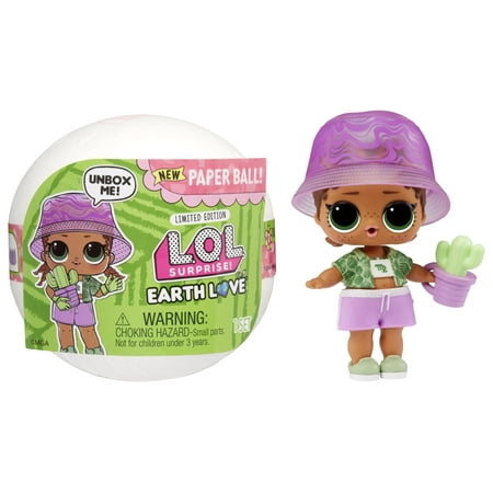 LOL Surprise Earth Love Earthy BB Doll with 7 Surprises, Earth Day Doll, Accessories, Limited Edition Doll, Collectible Doll, Paper Packaging