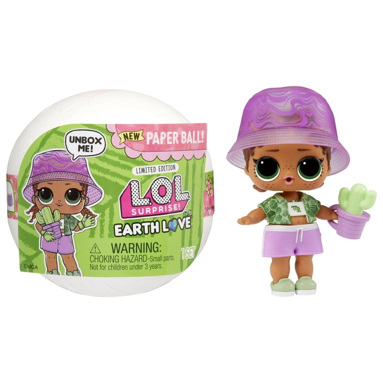 LOL Surprise Earth Love Earthy BB Doll with 7 Surprises, Earth Day Doll,  Accessories, Limited Edition Doll, Collectible Doll, Paper Packaging 