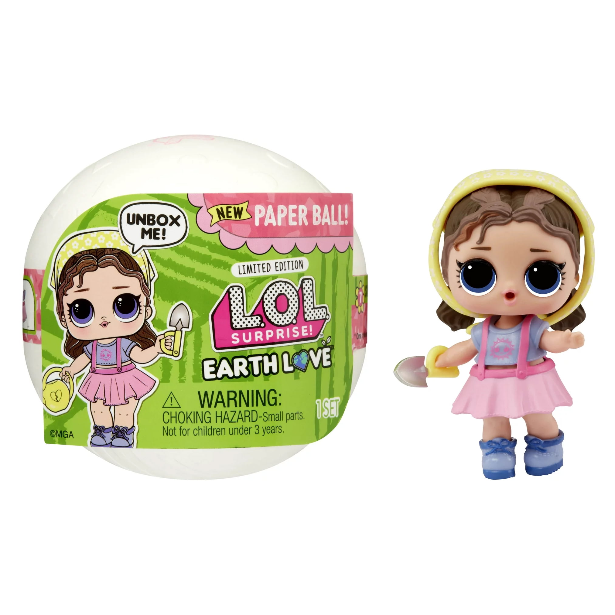 LOL Surprise Earth Love Grow Grrrl Doll with 7 Surprises, Earth Day Doll,  Accessories, Limited Edition Doll, Collectible Doll, Paper Packaging 