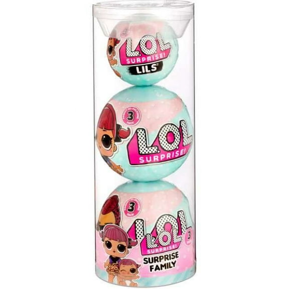 LOL Surprise Family Tots Cherry Mini Fashion Doll 3-Pack (Cherry, Ace & Lil Sister Cherry)