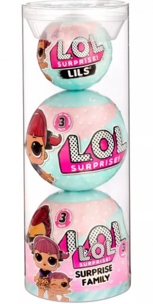 LOL Surprise Family Tots Cherry Mini Fashion Doll 3-Pack (Cherry, Ace & Lil Sister Cherry)